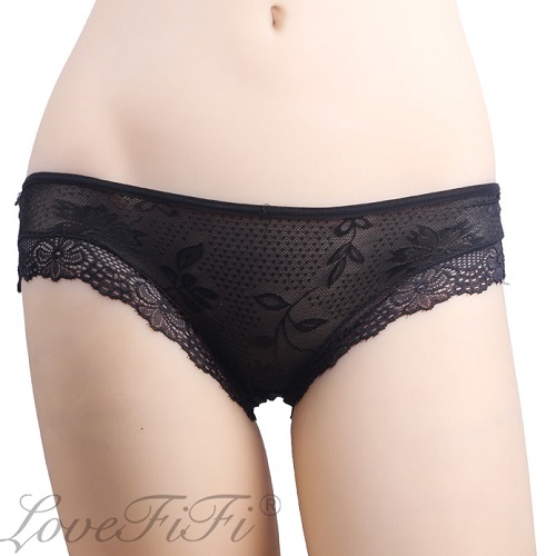 蕾丝露臀蝴蝶结内裤